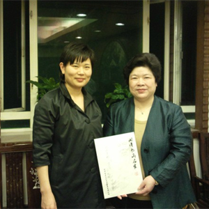 湘潭市副市长周放良和巴啦森教育城刘老师